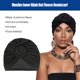 thumbnail image 5 of Minnieouse Turbante Nudo Interior Hijab Cruz Color sólido Pañuelo para la cabeza Pañuelo torcido Sombreros Gorras Estilo Pérdida Bonnet Boda Sombreros Negro Minnieouse AP011272-04B, 5 of 6