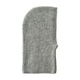 thumbnail image 1 of Gorros de lana clásicos para mujer, pasamontañas de punto liso, de punto acanalado, con capucha y sin cierre, de poliéster., 1 of 5