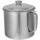 thumbnail image 1 of 1Pc Stainless Steel 1.4L Oil Storage Cup Oil Strainer Cup Oil Container (Silver), 1 of 4