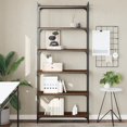 thumbnail image 1 of vidaXL Bookcase 6-Tier Brown Oak 80x30x188 cm Engineered Wood, 1 of 5