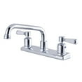 thumbnail image 1 of Kingston Brass FB2131DPL Robinet de Cuisine 8 Po avec Centre de Rangement et Chrome Poli, 1 of 2