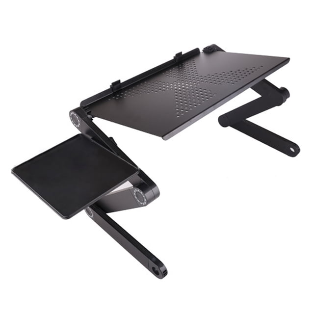 Soporte ajustable para computadora portátil Soporte de mesa de cama de aleación de aluminio Patas plegables