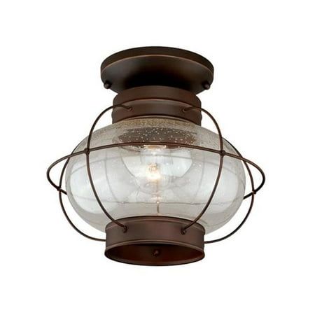 

Chatham 13 in. Outdoor Semi-Flush Mount - Burnished Bronze