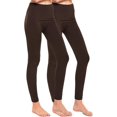 thumbnail image 1 of ET TU Leggings - Women's Solid Color Full Length Fleece Winter Leggings, 1 of 4