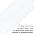 thumbnail image 4 of Unique Bargains 1.8' Wide 11 Yard Lace Ribbon Floral Pattern White Lace Trim Ribbon for Gift Wrapping, Wedding Decor, 4 of 6