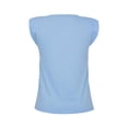 thumbnail image 3 of Blusa sin mangas André Badi celeste con cuello redondo y estampado frontal con brillos, 3 of 5
