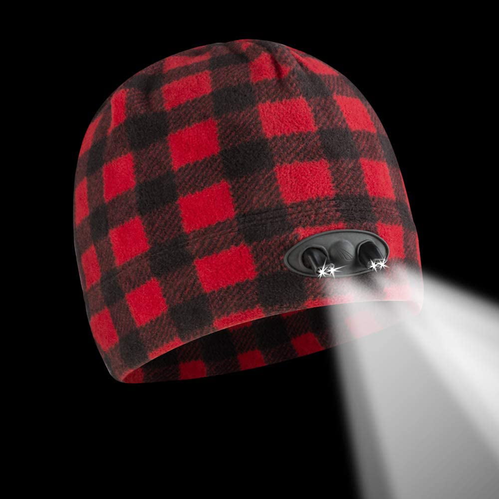 Compression Fleece POWERCAP LED Beanie Cap 35/55 Ultra-Bright Hands Free LED Lighted Battery Powered Headlamp Hat 