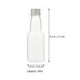 thumbnail image 5 of 25pcs Empty Juice Bottles with Cap Clear Beverage Bottle Portable Milk Bottle for Picnic, 5 of 6