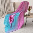 thumbnail image 3 of Fuzoiu Pink Shark Pool Fantasy Print Flannel Throw Blanket,Light Weight Warm Decorative,Throw Blanket Cover for Sofa, Couch, Bedroom,Travel-40"x30", 3 of 6