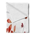 thumbnail image 2 of Floral Soft Flannel Fleece Throw Blanket, Autumn Flowers and Leaves Petals Illustration in Watercolors Painting Artwork, Cozy Plush for Indoor and Outdoor Use, 70" x 90", Red Purplegrey, by Ambesonne, 2 of 5