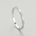 thumbnail image 4 of S925 Sterling Silver Simple Micro Diamond Geometric Ring, 4 of 4