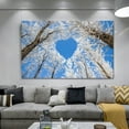 thumbnail image 4 of Large Framed Winter Sky Blue Wall Art Winter Tree Wall Decor For Livingroom Bedroom Decoration Framed Painting Ready to Hang, 4 of 7