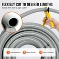 thumbnail image 3 of KFFKFF 1/2-Inch Versatile Electrical Conduit, 100 ft, PVC Liquid-Proof Conduit Non-Metallic with 5 Direct and 5 90-Degree Conduit Connector Attachments, for Air Conditioning Motor Regulator Pump, 3 of 9