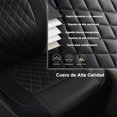 thumbnail image 3 of Fundas de Asiento de Automovil Cubre Asiento para Auto Piel Protector de Asientos para Auto SUV Coche Camión Furgoneta, Negro, 3 of 9