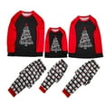 thumbnail image 2 of Pyjamas de Noël Amples pour la Famille à Manches Longues Col Rond Vêtements de Nuit Mode Décontractée Ensemble de Vêtements de Maison, 2 of 3