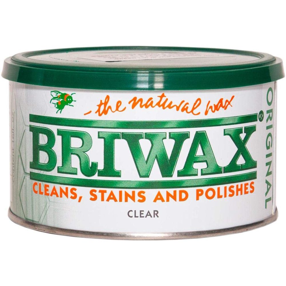 Briwax (Clear) Furniture Wax Polish, Cleans, Stains, and Polishes