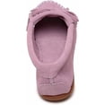 thumbnail image 4 of Minnetonka Women's Kilty Suede Hardsole Moccasin, Orchid, 9 M US, 4 of 7
