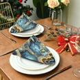 thumbnail image 3 of Satin Native Fab Cotton Dinner Napkin Spirals Of Serenity Reusable, 3 of 8