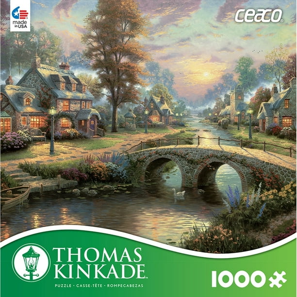 Ceaco Thomas Kinkade Lamplight Lane Puzzle, 1000 Piece ...