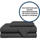 thumbnail image 2 of Juego de Funda Duvet, Bluelander, para Edredón Queen, Diseño Liso, Negro, 2 of 8