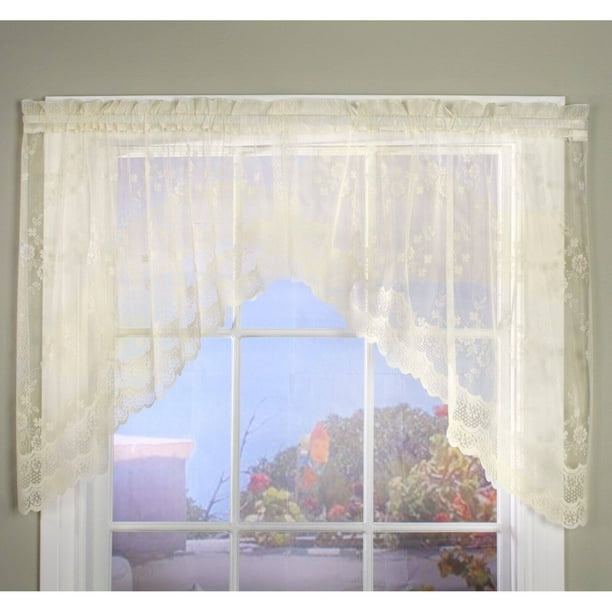 Habitat Mona Lisa Tailored Lace Swag Valance