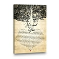 thumbnail image 4 of Me and You Love Quote Canvas Wall Art – Romantic Tree & Sheet Music Print – Couple's Gift for Anniversary, Wedding, or Valentine's Day – Rustic Home Decor, 4 of 4