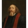 thumbnail image 2 of Jürgen Ovens 15x17 Black Ornate Wood Framed Double Matted Museum Art Print Titled - Portrait of Jan Amos Comenius (1650 - 1670), 2 of 5