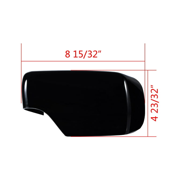 AstraDepot Glossy Black Side Mirror Cover Caps For BMW E46 Sedan, Touring, Hatchback (1998-2005.02) – 2PCS, Direct Fit
