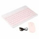 thumbnail image 2 of Juego de teclado Bluetooth Sincero ultradelgado de 10 pulgadas con carga USB Rosa, 2 of 10