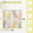 thumbnail image 3 of GZHJMY Washcloths Set Bathroom Kitchen Wash Cloths Face Towels Wipes Colorful Pineapple Pink Decorative 12x12 Inch 5 Pack, 3 of 7