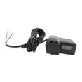 thumbnail image 4 of Cargador de teléfono para motocicleta bicicleta eléctrica Bling Bling USB dual 3.1A con voltímetro rojo, 4 of 12