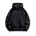 thumbnail image 1 of SUNSIOM Veste à Capuche pour Hommes, Manches Longues, Fermeture Éclair, Automne, avec Poches, 1 of 9