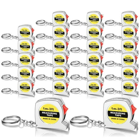 

25Pcs Tape Measure Retractable 1M/3 Feet Functional Measuring Tape Metric and Inch with Slide Lock for Body Measurement