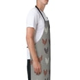 thumbnail image 2 of Goofa Rooster Printed Waterproof Apron 33" Chef Aprons for Men Heavy Duty Chemical Work Apron Adjustable Bib Apron, 2 of 9