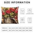 thumbnail image 5 of SHANXI Throw Pillow Covers Farm American Flag Garden Red Red Geranium Flowers 22x22in, 5 of 5