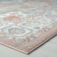 thumbnail image 5 of Allure Traditional 5' x 7' Pink and Gray Polypropylene Indoor Area Rug, 5 of 9