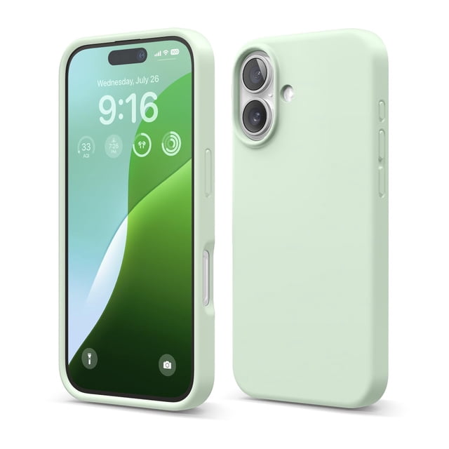 Funda de teléfono Elago compatible con iPhone 16 Soft Mint