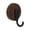 GREY B, variant on Strong Suction Cup Hooks, 2-Pack Double Hook No Drill Adhesive Free for Bathroom Shower Kitchen Tile Glass, Heavy Duty Removable Waterproof Wood Grain Finish
