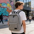 thumbnail image 7 of Backpack Large Capacity Oxford Cloth Waterproof Travel Daypack Laptop Bag Lightweight Concise Bookbag for Teens College Office Commuter by PALIFEUR, 7 of 7