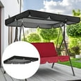thumbnail image 6 of sunsanly Patio Swing Chair Canopy Replacement Waterproof Sun Shade Cover UV-Resistant Hammock Swing Seat Canopy Porch Swing Canopy Replacement, 6 of 7