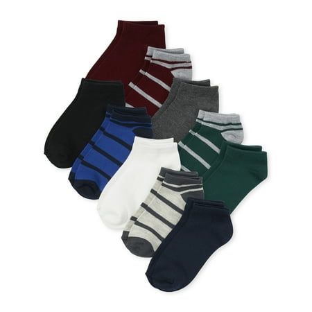 The Children's Place Boys Socks, 10 Pack Ankle Socks, Sizes S-L