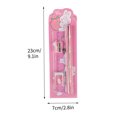 thumbnail image 3 of YIMWNYI 5-Piece Stationery Set, Pencil, Eraser, Ruler, Sharpener, and Cute Design, Practical Office and Learning Supplies for Everyday Use, 3 of 5