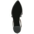 thumbnail image 6 of Journee Womens Marlee Back Heel Zip Pointed Toe Cage Flats, 6 of 10