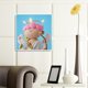 thumbnail image 5 of Cuadros Decorativos 30x30cm Diamond Painting Wall Art Taladro redondo completo para dormitorio (Querubín) Likrtyny embutido en tela, 5 of 9