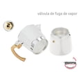 thumbnail image 4 of HUDSON VALLEY | Set Cafetera Italiana de Aluminio 290 ml, ideal para 6 tazas + 2 Pocillos y 2 Platos de Cerámica, Cafetera Moka Clásica para Café Espresso, Compacta y Duradera, Color Blanco, 4 of 5