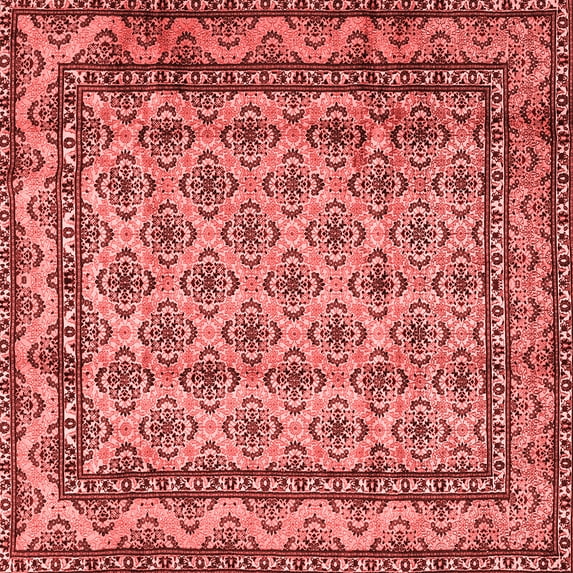 Ahgly Company Indoor Square Persian Red Traditional Area Rugs, 4' Square