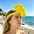 thumbnail image 4 of Printed Foot Shaped Sun Visor Hat with Adjustable Strap, Lightweight Plastic and Fabric Sun Protection for Beach Pool Outdoor, 1 Pack, 4 of 6