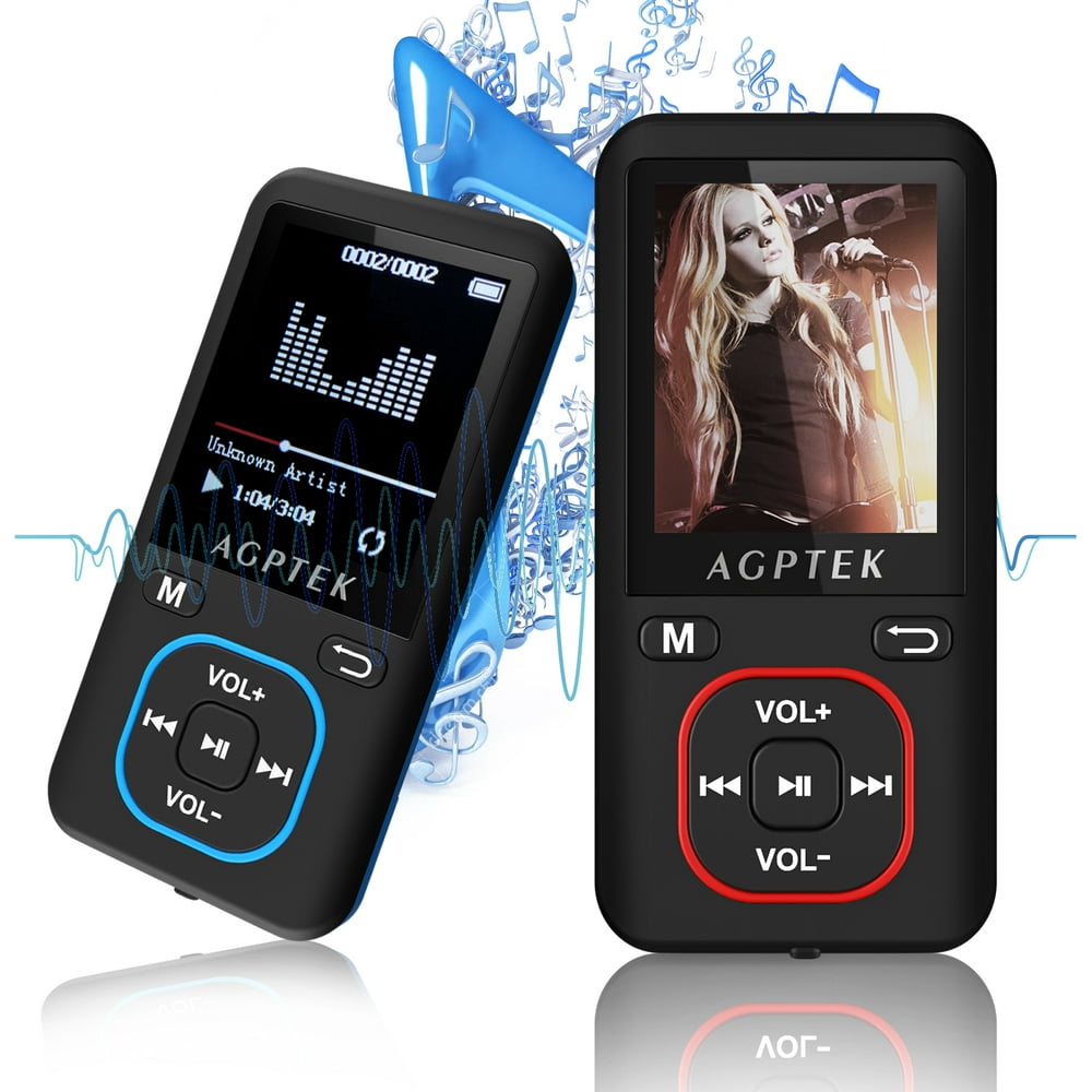 AGPtek MP3 Music Player 2018 Latest Version 8GB 70 Hours Playback