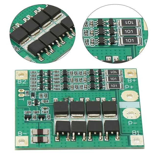 AMONIDA Carte de Protection de Batterie Lipo, Module de Protection de Batterie Lipo 3S 12V 18650 25A BMS PCB Balance de Cellule