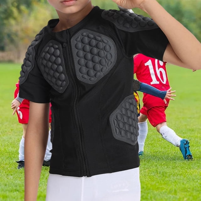Ropa deportiva para niños, ropa protectora para el pecho, ropa antiimpacto, equipo de protección multiusos para baloncesto, patinaje, deportes al aire M